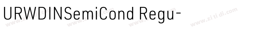 URWDINSemiCond Regu字体转换